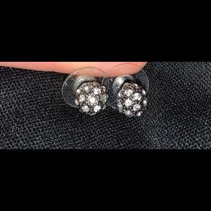 Black & white rhinestone matching set